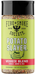 Fire & Smoke Society Potato Slayer Vegetable Seasoning | BBQ Rubs for Grilling | Potato, French Fry Seasoning | Mix Blend Rub Powder, Garlic, Onion, Herb Flavor | M 5 oz