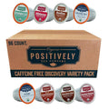 Organic Positively Tea Company, Caffeine Free Discovery Variety Pack, K-Cup Compatible, 96 Pods