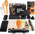 SmileTools Sushi Making Kit, 30 in 1 Sushi Kit with Sushi Roller, Sushi Maker Bazooka, Triangle Onigiri Mold, Musubi Press Mold, Rice Ball Mold & More