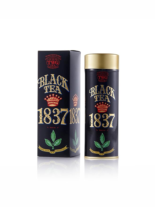 TWG Tea | 1837 Black Tea | Black Tea | Fruits & Flowers | Haute Couture Tin, 100g | Gift Set