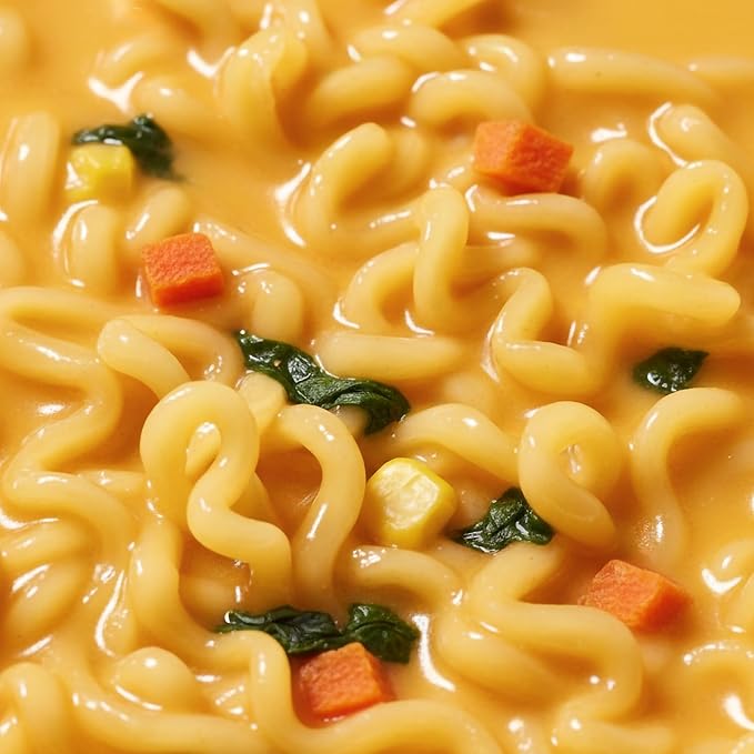 Cheesy Ramen (Bowl) – Cheddar Flavor | Non-Spicy, Creamy & Savory Korean Instant Bowl Noodles, 3.17 oz (Pack of 6)