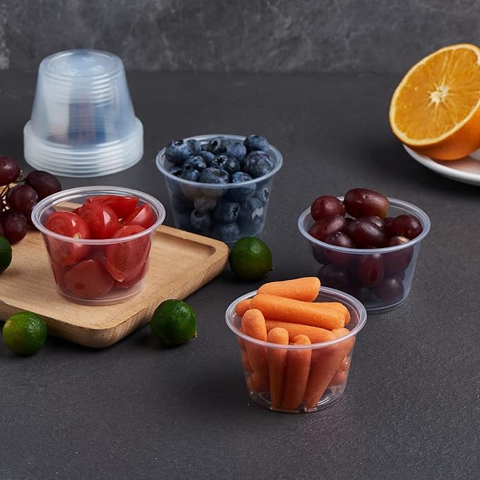 CIAO! 4OZ PP Clear Portion Cup, Lids Sold Separately (Case of 2,500)