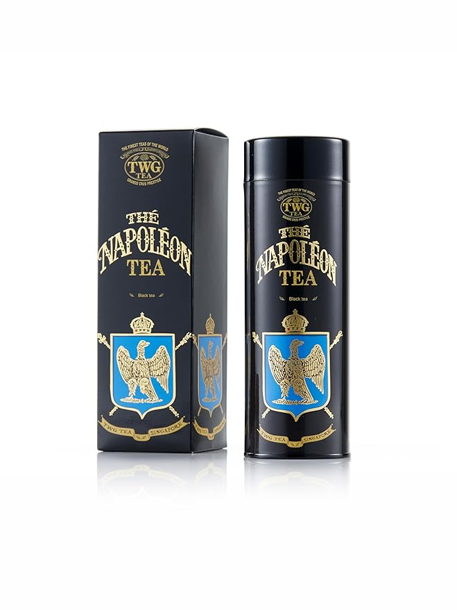 TWG Tea | Napoléon Tea | Black Tea | Caramel Pieces | Haute Couture Tin, 100g | Gift Set