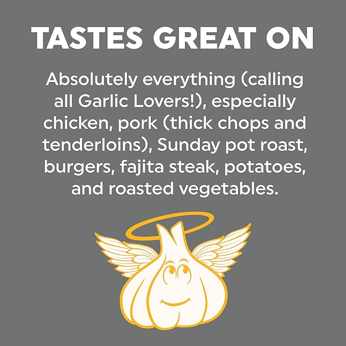 Fire & Smoke Society Holy Garlic All Purpose Seasoning | BBQ Rubs for Smoking and Grilling | Chicken, Pork, Burgers, Veggies | M 6 oz
