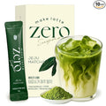 Kim’s Table Matcha Powder for Latte Zero Sugar Easy 10 Sticks Ceremonial Grade Jeju Korean Matcha for Latte Green Tea Powder, Premium Barista Crafted Mix, soft & savory taste, 10 Servings (4.23 Ounces) 제주 말차 라떼