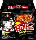 Samyang Buldak Korean Spicy Chicken Stir Fried Ramen Original Flavor Spicy Noodles Authentic Korean Ramyun 4.94 oz (Pack of 5)