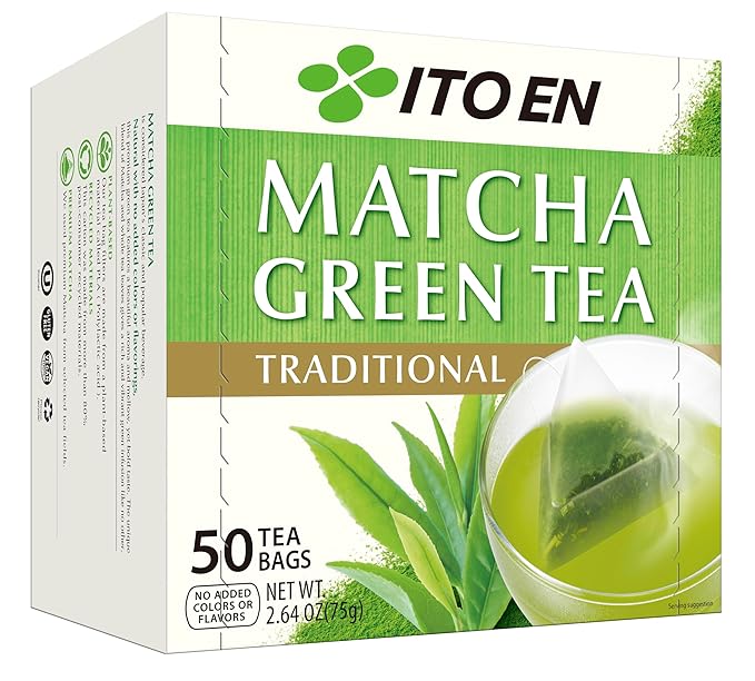 Ito En Traditional Matcha Green Tea 50 Count Zero Calories, Caffeinated
