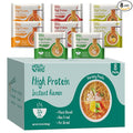 VOLO VERO Protein (32g) Ramen Variety Pack - Chicken, Spicy “Beef, Kimchi, Curry”, 8 Packs Instant High Protein Ramen Noodles Soup, Plant-Based, Non-Fried, Vegan, Low Fat, Egg & Dairy Free Healthy Meal