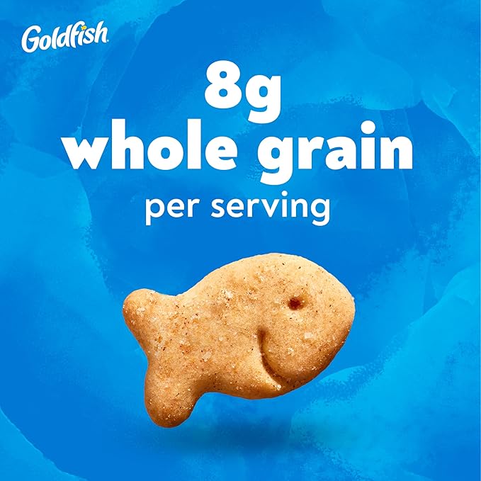 Goldfish Grahams Cinnamon Roll Baked Snack Crackers, 6.6 Oz Bag (Pack of 2)