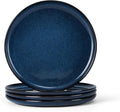 Herogo 4-Piece Stoneware Small Dinner Plates Set, 7.9" Ceramic Round Dessert Plate Set, Double Reactive Glaze Large Dinnerware Plates for Kitchen, Microwave, Oven and Dishwasher Safe, Starry Blue