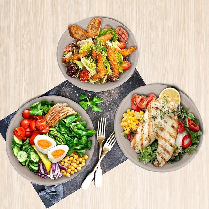 TOPtoper 33Oz 50Pack Large Paper Bowls, Disposable Bowls Bulk Leakproof and Microwave Safe for Hot or Cold Use (33 OZ)