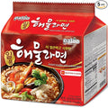 Paldo Fun & Yum Il Poom Seafood Instant Noodles with Spicy Seafood Based Broth, Best Oriental Style, Original Korean Ramyun, Spicy Ramen Challenge, K-Food, 일품 해물라면 120g (4.23 oz) x 5 Pack