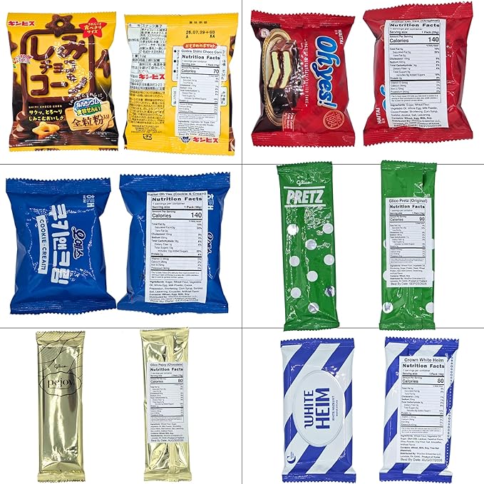 Premium Asian Snack Collection – Japanese & Korean Gift Set – Includes Ramen, Soft Cakes, Savory Chips & Matcha Energy Drink – Large Variety Box