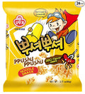 OTOKI Ppushu Ppushu Noodle Snack BBQ Flavor, Korean Ramen Snack, Crush to Eat, 90g, 24 Pack