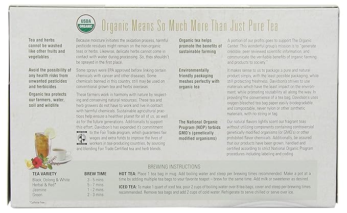 Davidson's Organics, Spiced Pear, 100-count Unwrapped Tea Bags