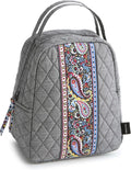 Vera Bradley Women'sPremium Cotton Lunch Bag, Black Chambray, One Size