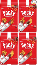 Glico Pocky, Chocolate Cream Covered Biscuit Sticks (9 Individual Bags), 4.13 oz (Pack of 36)