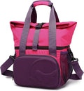 SUNNY BIRD Dual Compartment Lunch Bag Insulated Lunch Box for Women and Men (Purple)