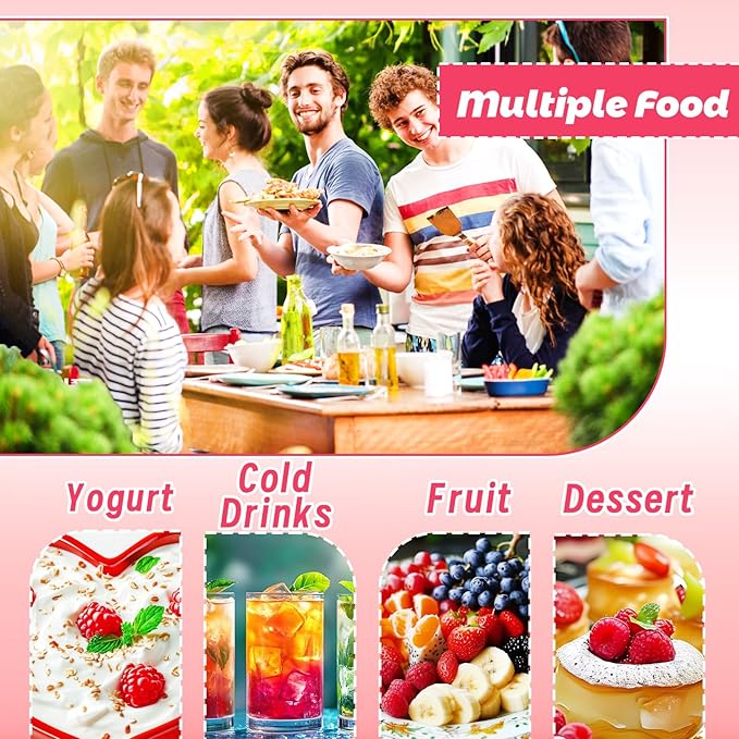 Szsrcywd 50 Pack 6 Oz Plastic Cups with Flat Lids,Clear Disposable Dessert Cup,Leakproof Party Containers for Fruit,Ice Cream,Cold Drinks,Mousse,Yogurt(No Hole)