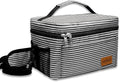 ONFAON Lunch Bag for Women, Insulated Reusable Lunch Box Leakproof Cooler Tote Bag Freezable with Adjustable Shoulder Strap for Office Work Picnic Beach