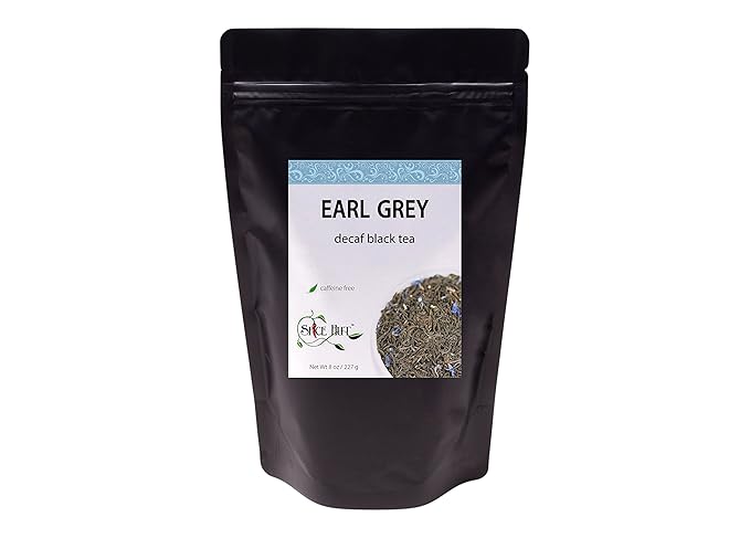 Decaffeinated Earl Grey Black Tea, Loose Leaf - Decaf, Bergamot Citrus, Hot & Iced | 80-100 cups, 8oz Bulk | The Spice Hut - First Sip