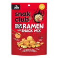 Snak Club Hot & Spicy Ramen Flavored Snack Mix, Crunchy Ramen Pieces, Toasted Corn, Sesame Sticks, Peanuts, Cashews, Edamame, Roasted Green Peas, 8 oz Resealable Bag