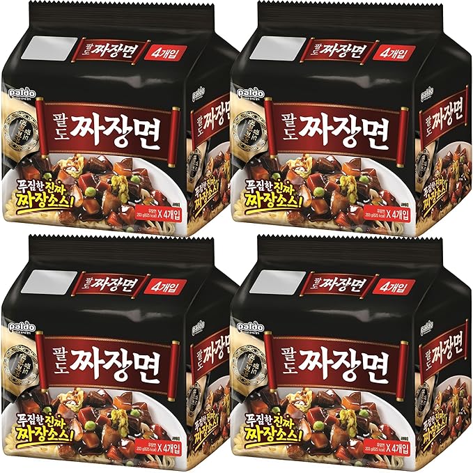 Paldo Lee Yeonbok Jjajang Myun/Jjamppong Noodle Soup 7.16oz (Pack of 16)