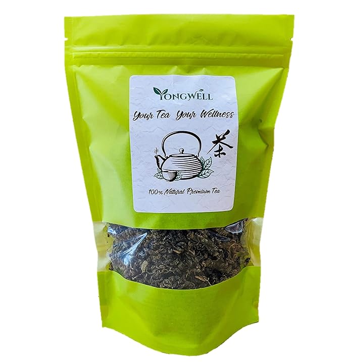 YongWell Jiaogulan Tea (Gynostemma Tea), Loose Leaf, All Natural, Potent Antioxidant, Improves Sleep, Supports Health Heart (4oz)