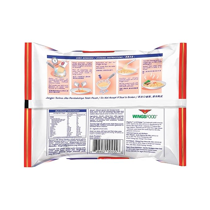 Mi Sedaap - Authentic Indonesian Instant Noodles, Halal Certified, Perfect for Quick and Flavorful Meals | 3 OZ (Pack of 30, Mie Goreng (Fried Noodle Flavor))