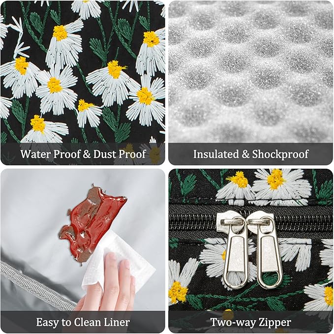 MEXS Insulated Lunch Bag for Women Men Large Reusable Lunch Box Adult Leakproof Portable Cooler Tote Bags for Work Picnic