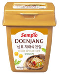 Sempio Doenjang: Traditional Korean Soybean Paste Vegan, Savory Sweet Cooking Base, Fermented Condiment for Soups, Jjigae, Marinades, Preservative Free (16.2 oz / 460g)