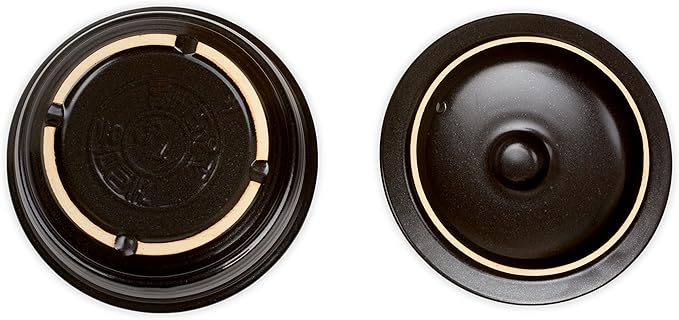 Crazy Korean Cooking Dolsot Korean Stone Bowl with Lid (No Trivet) (Size 4)