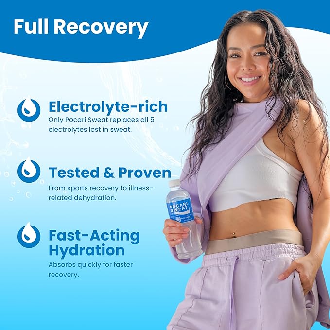 Pocari Sweat PET Bottles - The Water and Electrolytes that Your Body Needs, Japans Favorite Hydration Drink, Now in the USA, Clear, 500 ml, 12 Pack
