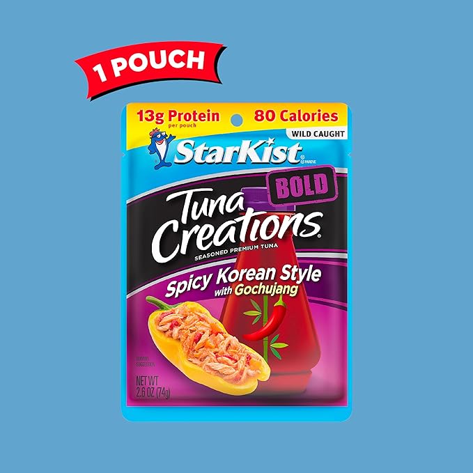 StarKist Tuna Creations BOLD Spicy Korean Style with Gochujang - 2.6 oz Pouch (Pack of 5)