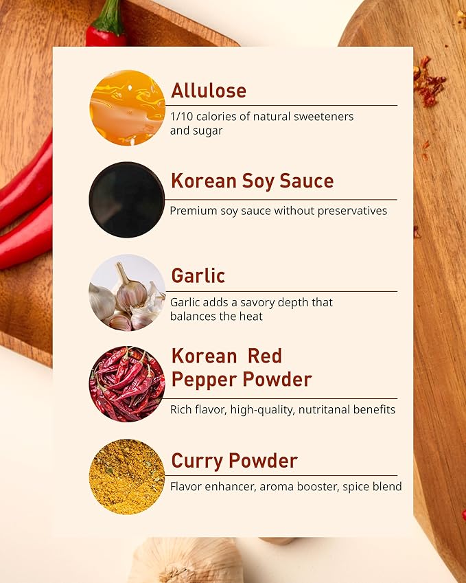 Thank-you Vegan Buldak Sauce Sugar-Free Korean Fire Hot Sauce with Allulose – Plant-Based, No Chicken Extract | Squeeze Bottle for Ramen, Rice Bowls, Tacos, Pizza & Cauliflower Wings | 9.17 fl.oz (260ml)