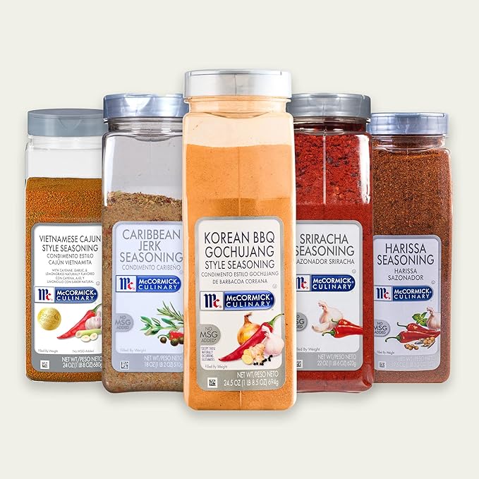 McCormick Culinary Seasoning, Korean BBQ Gochujang Style, No MSG Added, Gluten Free, For Culinary & Professional Kitchens, 24.5 oz (Pack of 6)