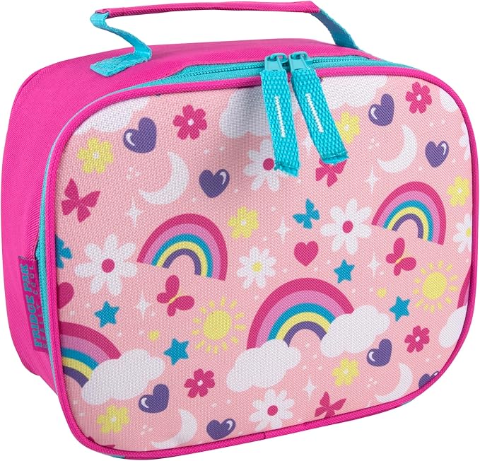 Trail maker Reusable Lunch Bags in Fun Prints, Bulk 24 Pack Insulated Lunch Boxes Bulk Set (Assorted Mixed Pack)