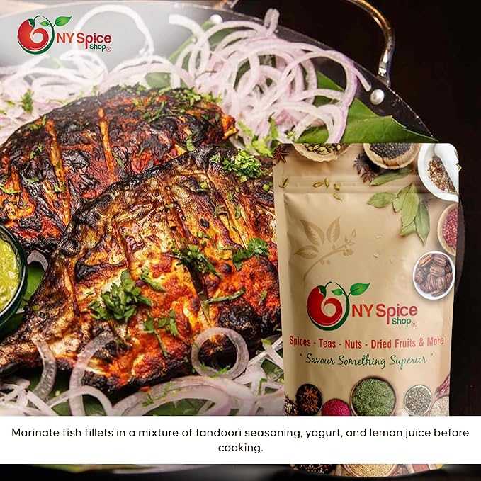 NY Spice Shop Tandoori Masala Seasoning - Tandoori Seasonings Rub - Tikka Spice Mix Masala Powder - Slightly Sweet & Smoky Flavor for BBQ - 6 Ounce