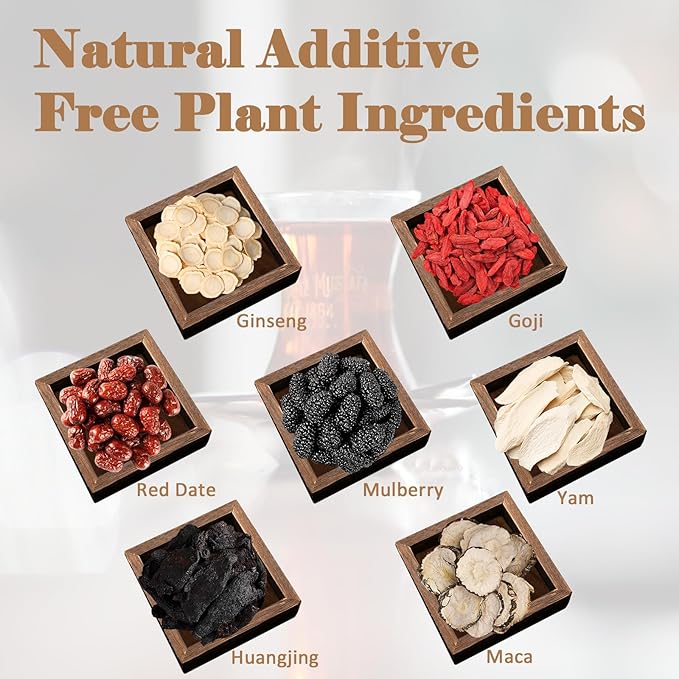 Kidney Tea Formula Ginseng Six Treasure Tea - Pure Natural Chinese Traditional Herbal Ginseng Six Treasure Kidney Detoxification Purification Tea Bag, Contains 7 Precious ingredient Formulas （30 bags/1 Pack)