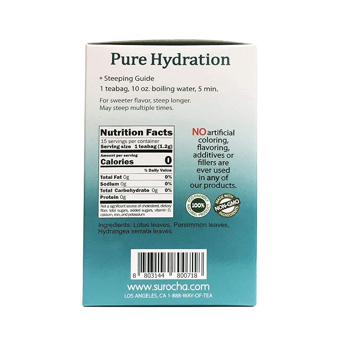 Suro Cha Pure Hydration, 15 teabags