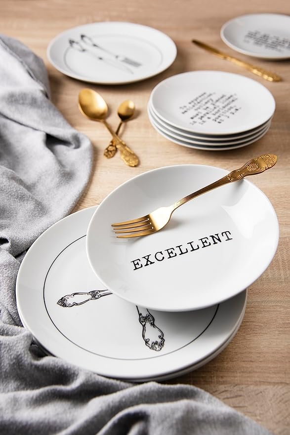 Excelsa Galateo Dinner Set 18 Pieces, Porcelain