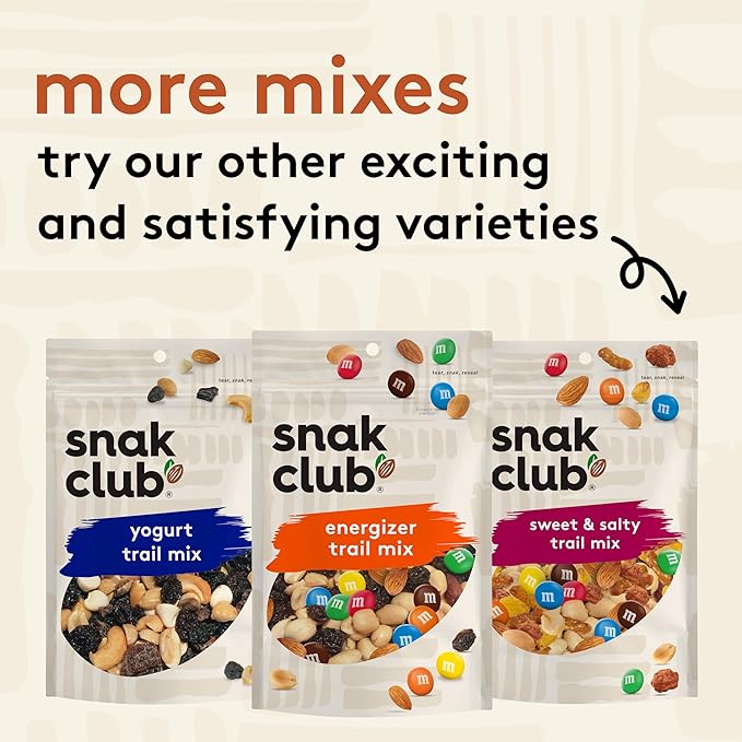 Snak Club Cajun Style Snack Mix with Hot and Spicy Peanuts, Butter Toffee Peanuts, Toasted Corn, Cajun and Honey Sesame Sticks, and Almonds, Kosher Trail Mix Snacks, 15 oz Resealable Bag