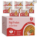 VOLO VERO Protein Ramen Instant Noodles Soup “Spicy” Beef Flavor, 32g High Plant-Based Protein, 8 Packs, Non-Fried, Vegan, Low Fat, Non-GMO, Egg & Dairy Free, Healthy Asian Meal