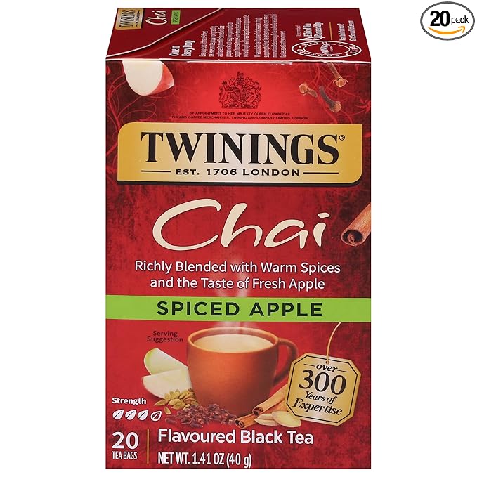 TWININGS TEA, TEA,CHAI,SPICED APPLE 20 BAG