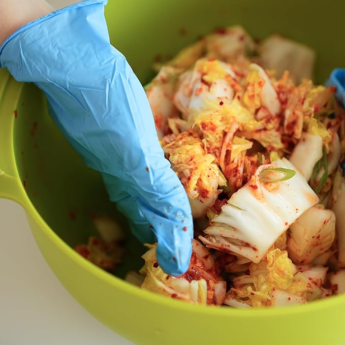 Kimchi Making Kit By OurHands - Fermentation Kit to Make Your Own Vegan Kimchi With Seaweed, Korean Pepper Flakes and Recipes