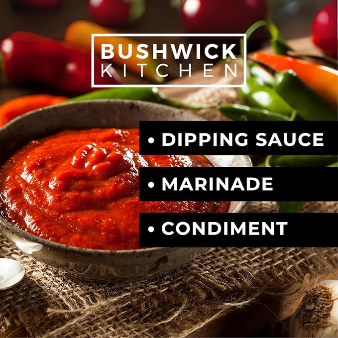 Weak Knees Super Spicy Gochujang Sriracha Hot Sauce - Bold Korean Gochujang Paste with Habanero Heat for Wings, Tacos & Marinades - Made in the USA - 10.5oz Squeeze Bottle