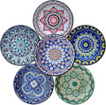 6PCS Sauce Dish, Ceramic Dipping Bowls,Small Bowl,Soy Sauce Dish Dipping Sauce Bowl,Sauce Plates Dip Bowls for Condiments Sushi Dishes Soy Sauces Ketchup Snack Side Dishes - Set of 6