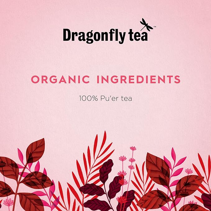 Dragonfly Tea Organic Pu Er Tea, 20 CT