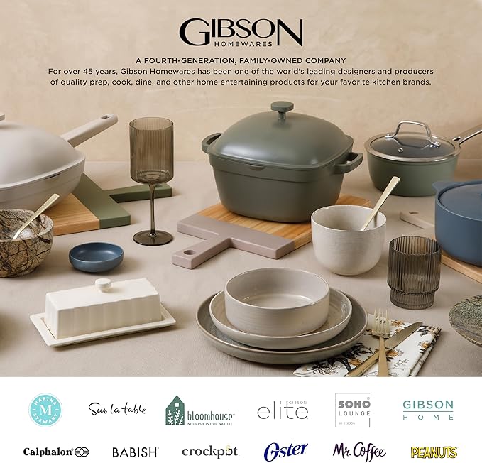 Gibson Home Zen Buffet Porcelain Ceramic Dinnerware Sets for 8, Plates and Bowls Set (40pcs), White Embossed Dishes