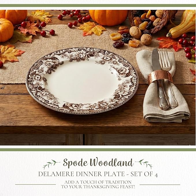 Spode Delamere Dinner Plate, Set of 4